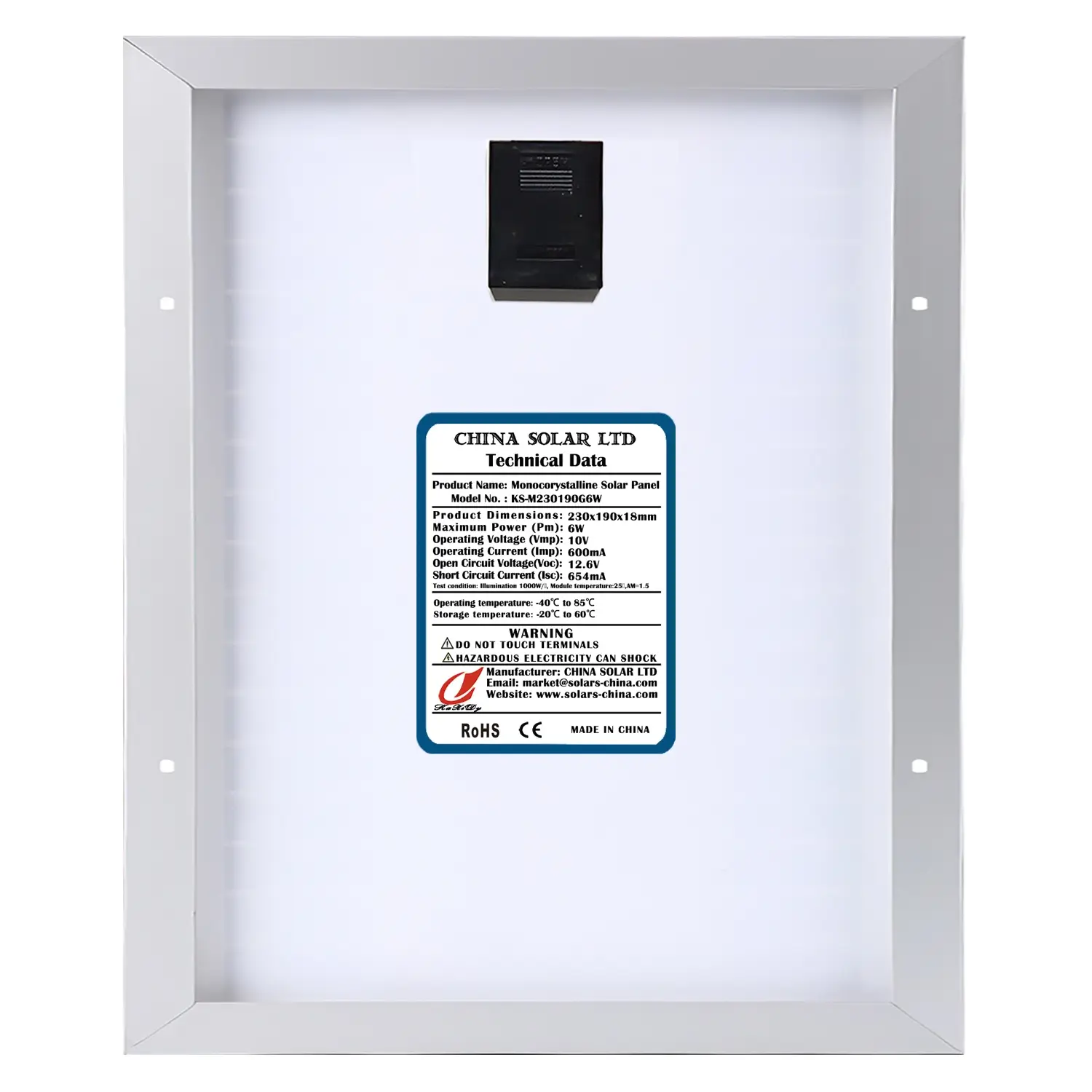 pannello solare 6W
