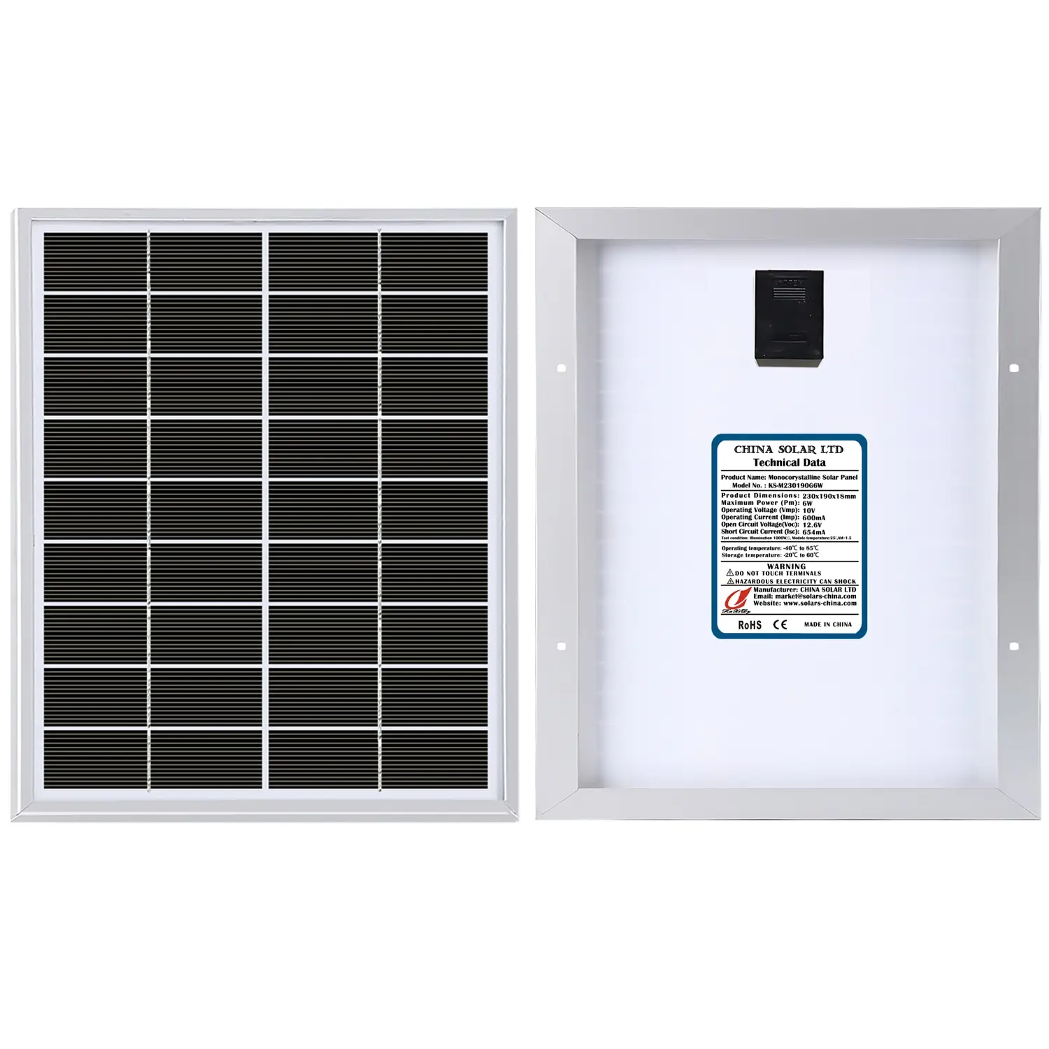 6W Pannello Fotovoltaico