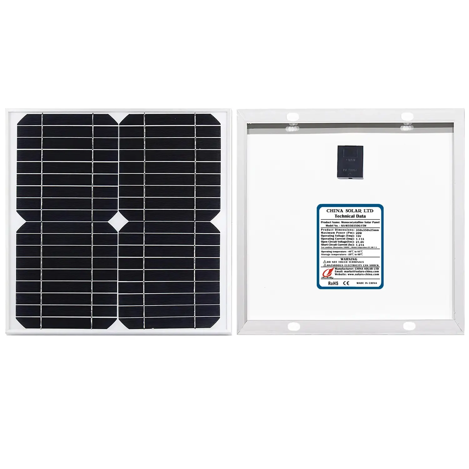 Pannelli Fotovoltaici 20W
