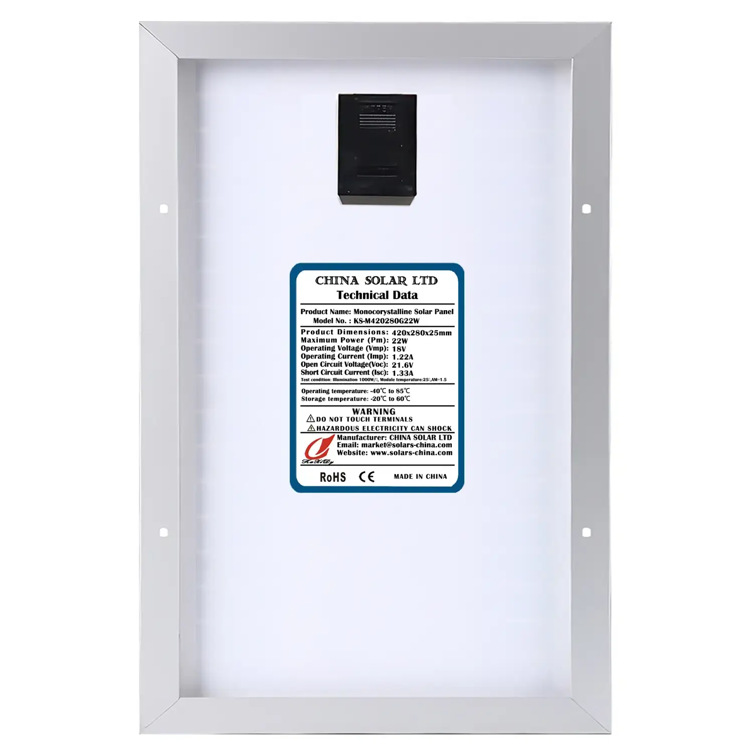 Pannello Fotovoltaico 20W