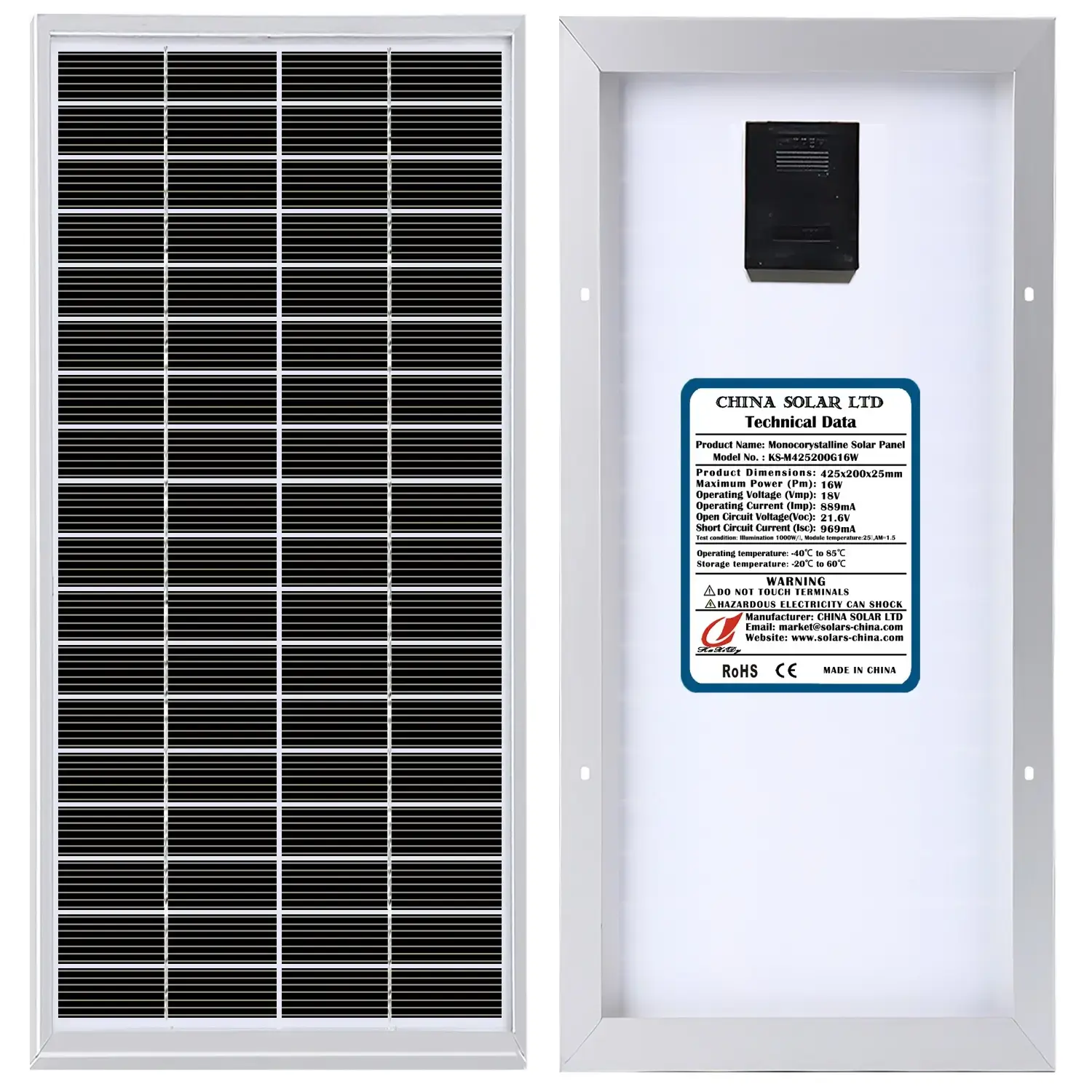 16W Pannello Fotovoltaico