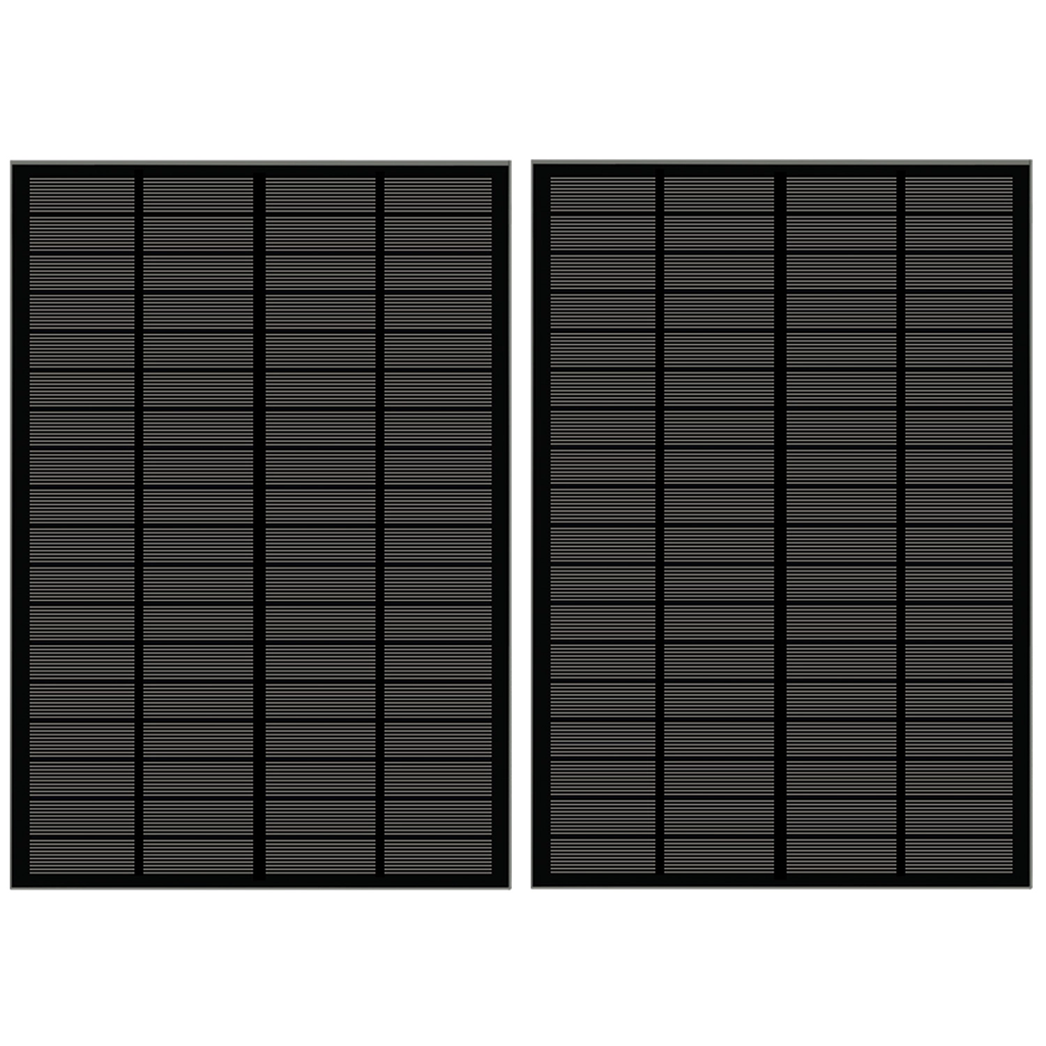 3W pannello solare nero