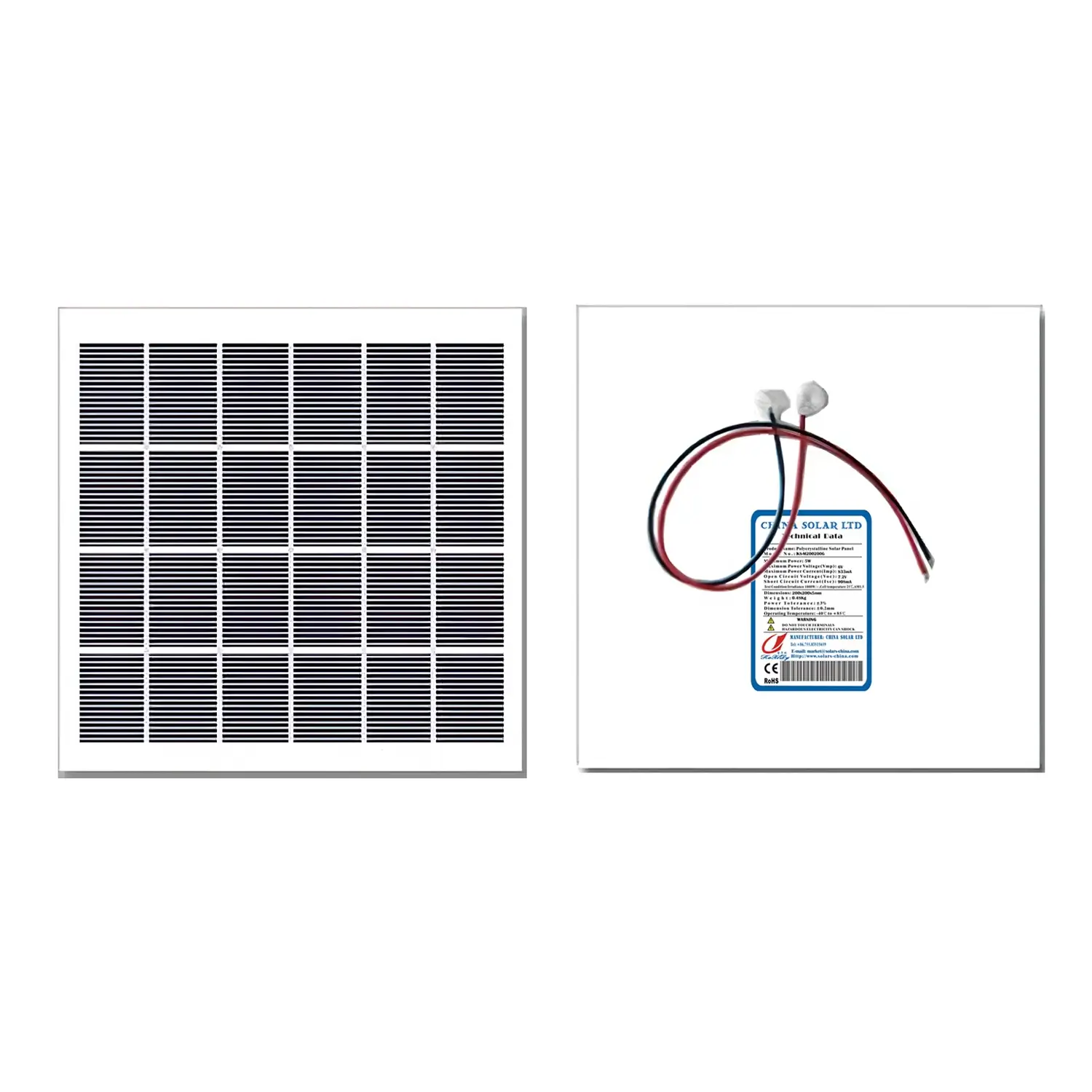 Pannello Solare 5W 6V