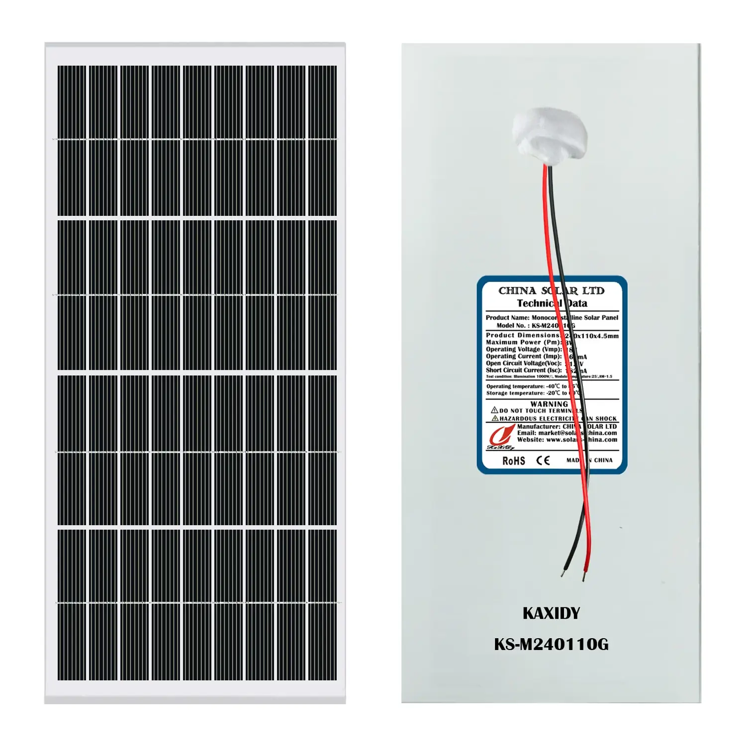 Pannello Fotovoltaico 3W
