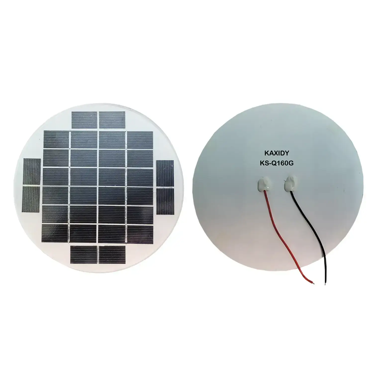 2W pannello solare rotondo