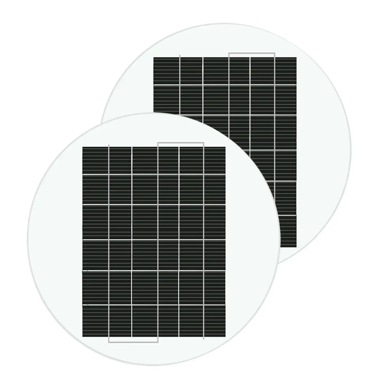 7W pannello solare rotondo